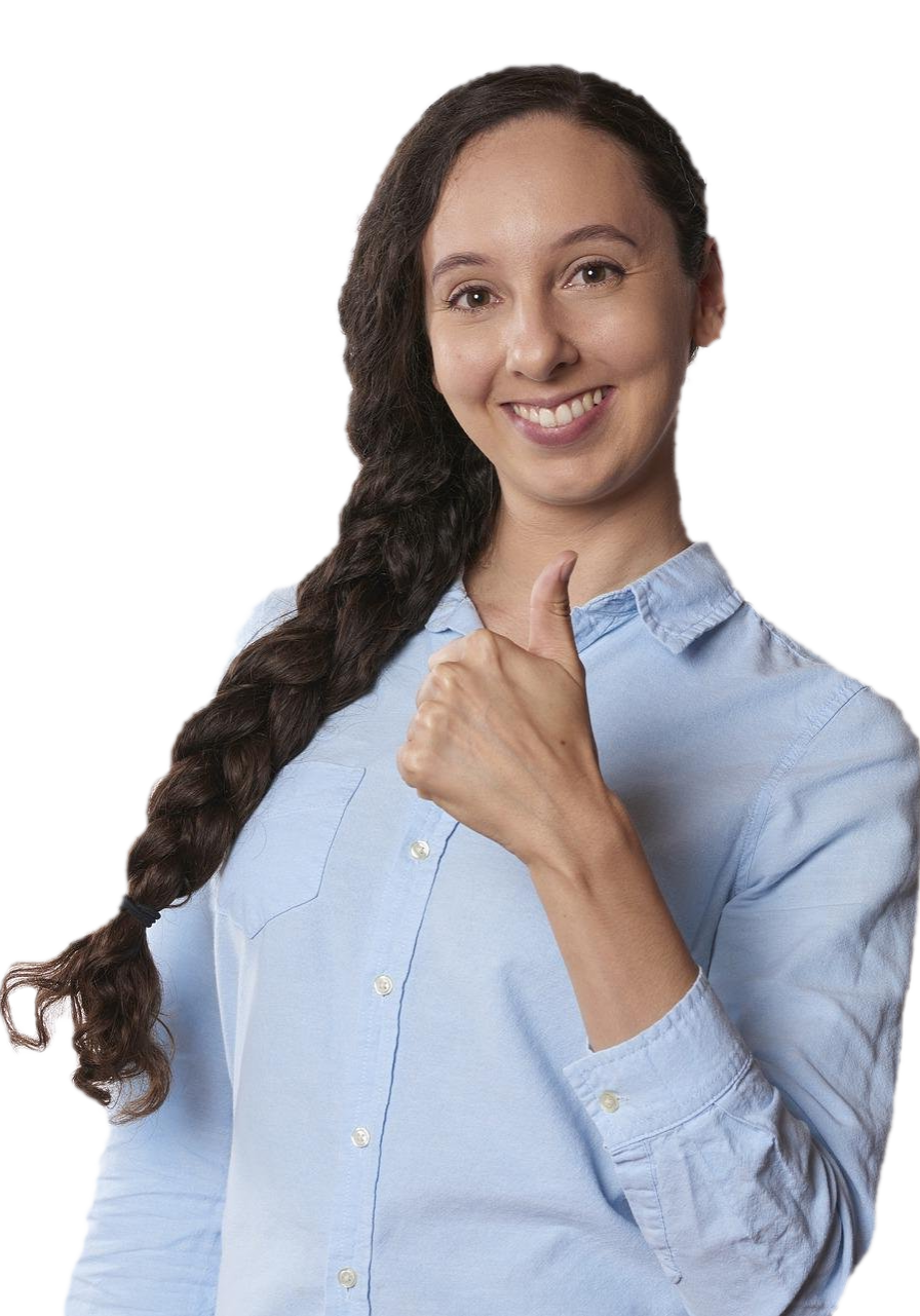 Girl Giving Thumbs Up Girl Giving Thumbs Up